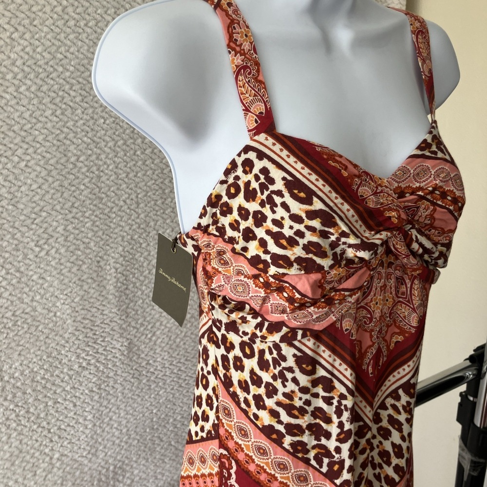 NWT Tommy Bahama Paisley Arcata Maxi Dress XS Rayon Vacation Wedding Boho $168 - Picture 6 of 11